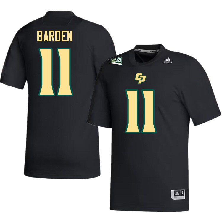 Cal Poly Mustangs #11 Ramses Barden College Football Jerseys,Uniforms Stitched-Black